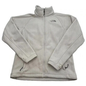 THE NORTH FACE Women’s Khumbu Off White Fleece Full Zip AY2U Jacket‎ size M